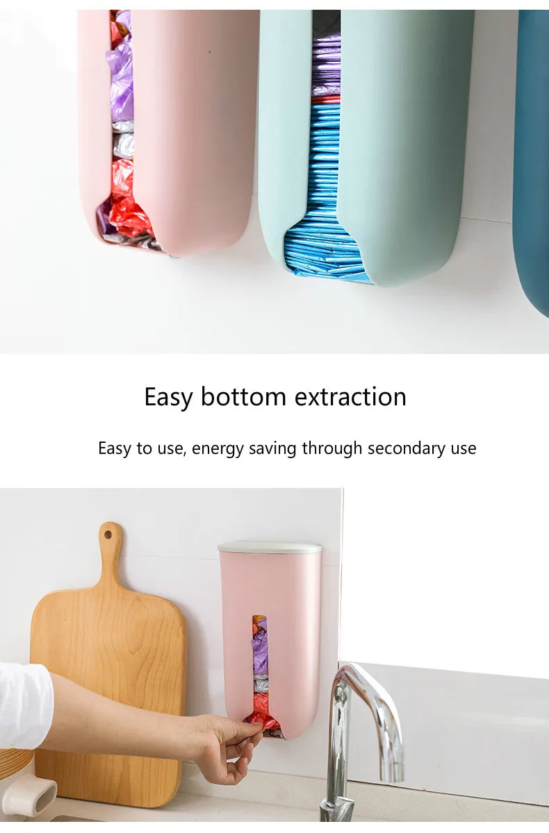New home life wall hanging kitchen garbage bag storage rack kitchen bathroom plastic bag Nordic style shoe cover storage box
