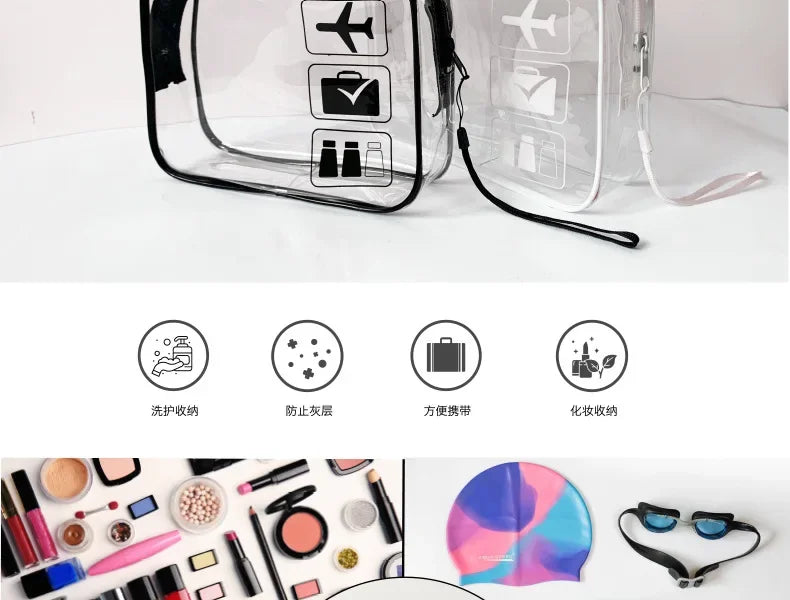 Clear Travel Makeup Cosmetic Bag