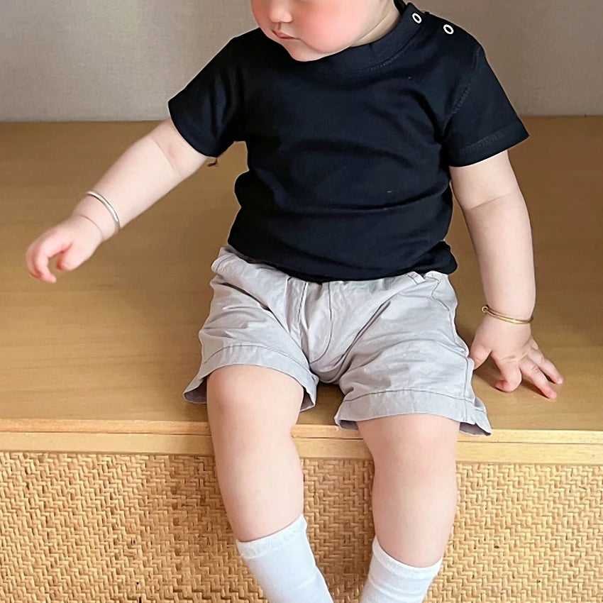Kids Newborn Baby Summer Short Sleeved T-shirt Funny Best Mama Ever Print Cotton Tops infant boy and girl Tshirt Toddler Tees