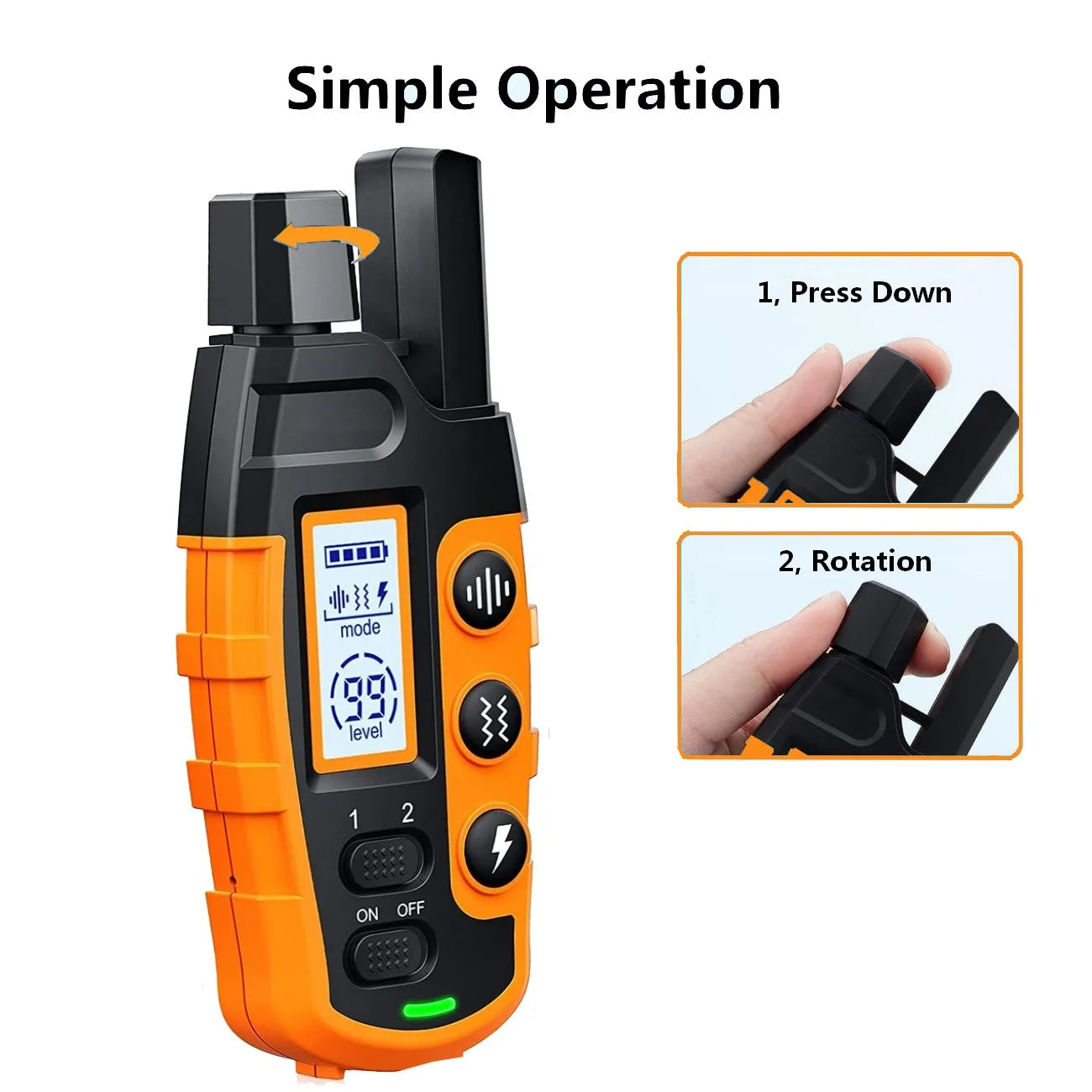 3300Ft Dog Training Collar with Remote Rechargeable Waterpro of E Collar Beep Vibration Shock High Quality Pet Training