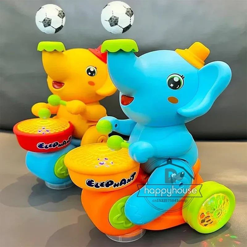Musical Walking Elephant Drummer Toy
