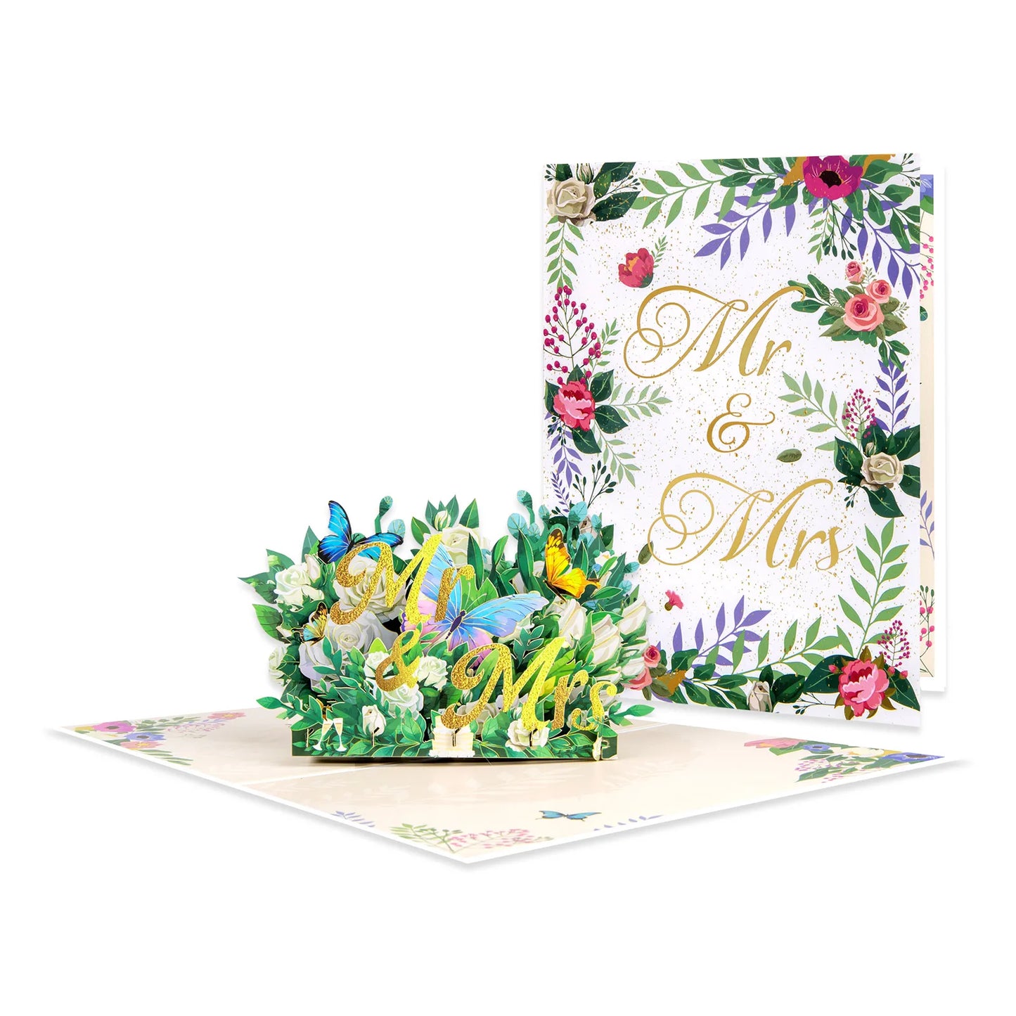 3D Love Pop Up Card for Valentine's Day Wedding Invitations Anniversary Wife Husband