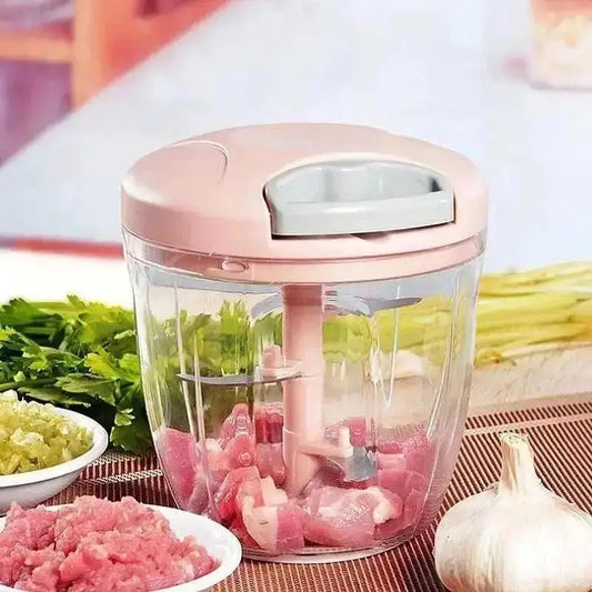 900/500ML Garlic Chopper Manual Rotate Vegetable Cutter Choppers Slicer Fruit Garlic Crusher Kitchen Gadget Blenders Meat Grinder