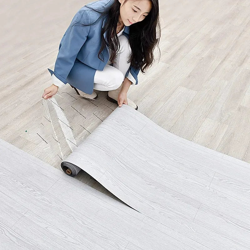 3M/10M Wood Grain Floor Stickers Anti-solid Wood Moisture-proof Waterproof Home Decoration Cabinet Renovation Home Wallpaper