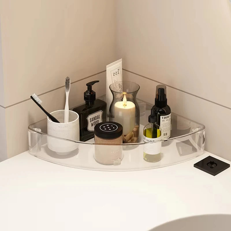 Shelf Trolley Bathroom Organiser Shelves Kitchen Home Large Capacity Storage Rack Acryl Cart Corner Cosmetic Organiser Supplies