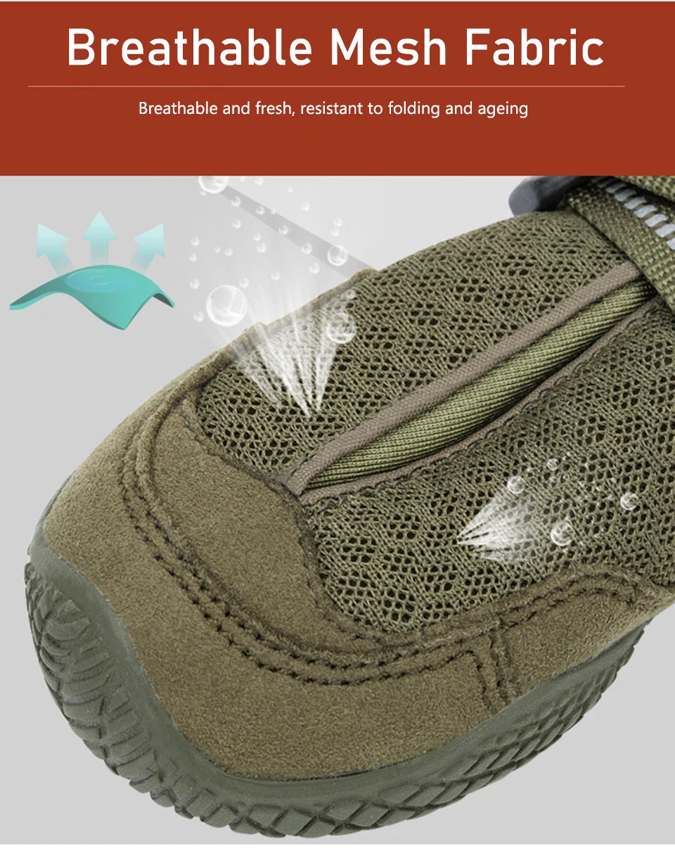 Winhyepet Dog Shoes Warm 4PCS Boots Waterproof Anti-slip Pet Wear for Walking Traveling Protecting Feet High Quality Dogs Shoes