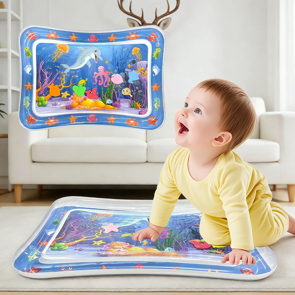 Yeeeasy Tummy Time Water Mat,Inflatable Tummy Time Water Play Mat for Babies, Infants and Toddlers 3 to 24 Months Promote Develo