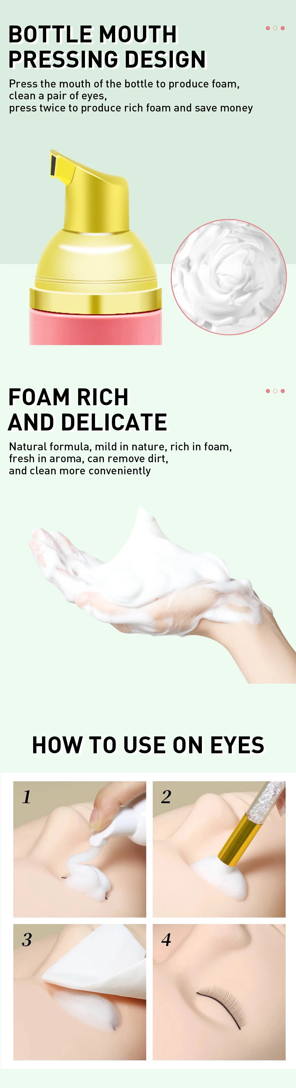 Eyelash Foam Shampoo