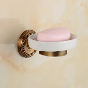 Solid Brass Bathroom Accessories Set,Robe hook,Paper Holder,Towel Bar,Soap Basket,Bathroom Fitting Sets