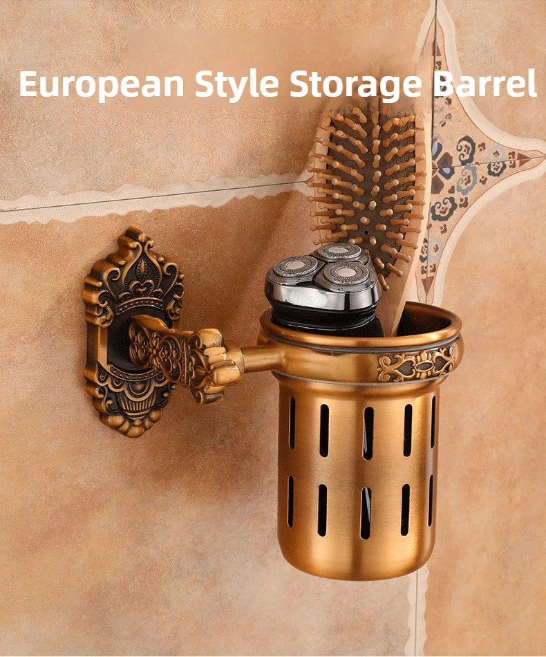 Bathroom Shelves Toilet Storage Basket European Antique Electric Shaver Comb Bathroom Supplies Storage Rack Bathroom Accessories