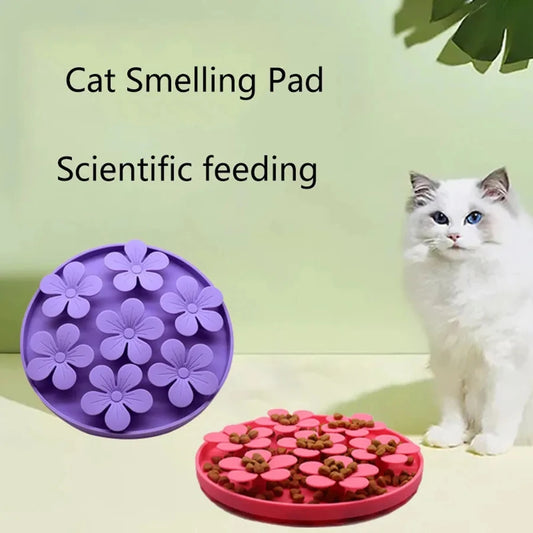 Silicone Slow Feed Mat for Cats & Dogs – Suction Cup Lick Pad and Treat Dispenser for Healthy Eating