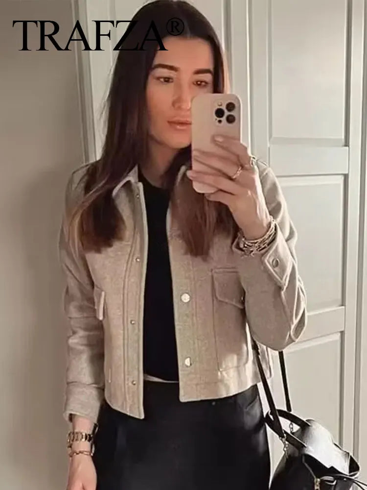 Womens Autumn Long Sleeve Jacket