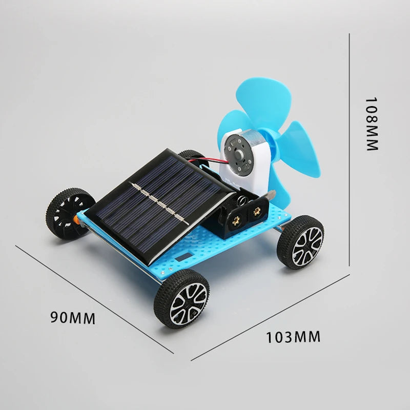 Kids Science Toy Technology Gadget Solar Energy Wind Power Car Physics DIY 3D Puzzle Learning Educational Toys for Children