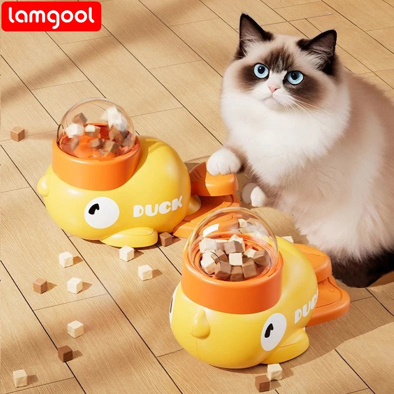 Automatic Cat & Dog Feeder Toy – Interactive Treat Dispenser for Pet Training and Snacks