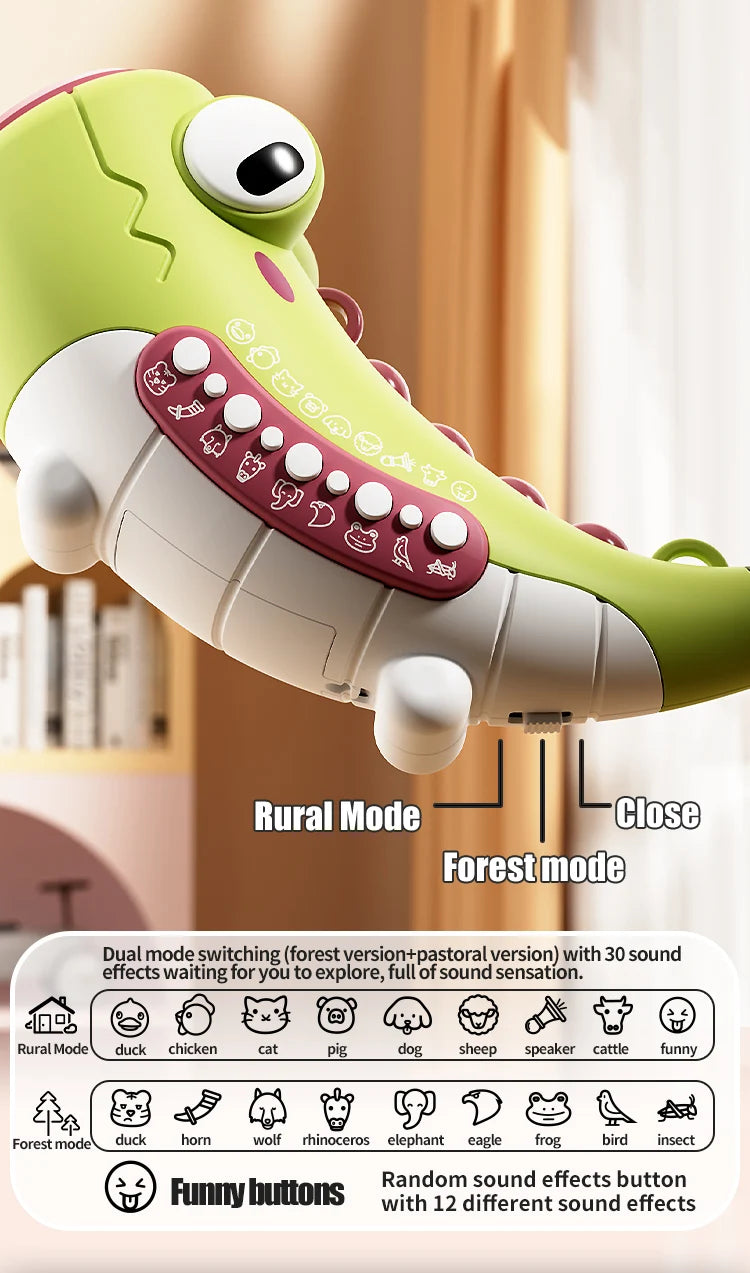 Kids Animal Horn Blowing Toy – Interactive Sound Learning and Oral Muscle Trainer with Easy-Clean Design