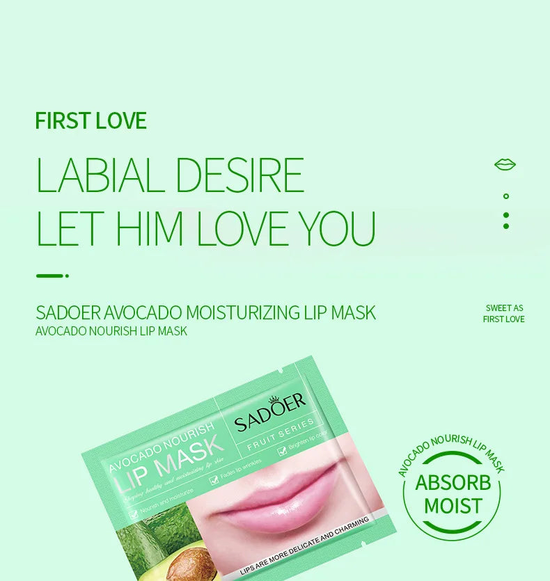 30pcs Fruits Lip Mask Moisturising Patches