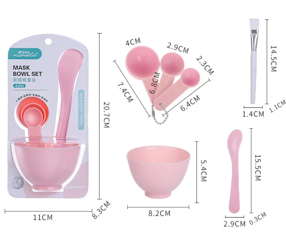9/6pcs Facial Mask Bowl Set – DIY Beauty Tools with Bowls, Brushes, Spoons, and Sticks for Face Care