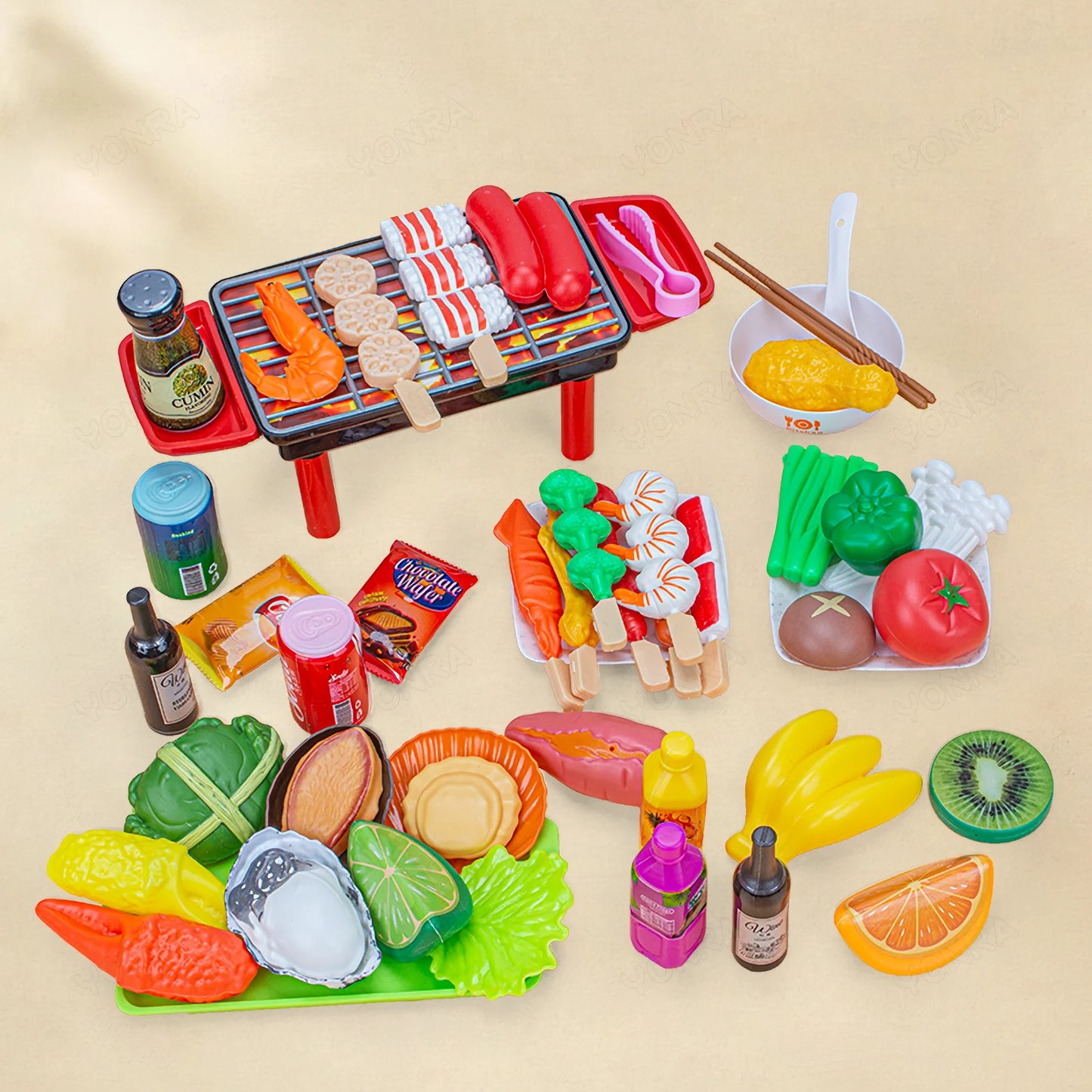 Kitchen Pretend Play Toys Barbecue Set