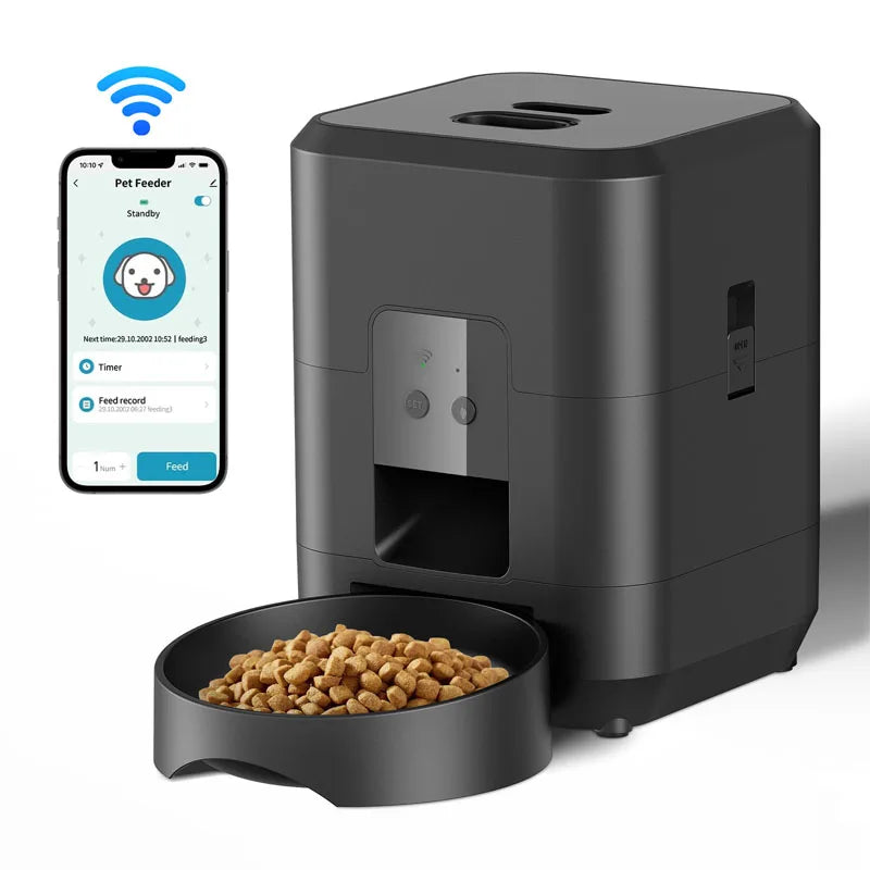 Smart Pet Feeder WiFi Version Timed And Quantitative Automatic Pet Food Distributor Smart Pet Feeder Automatic Feeders.