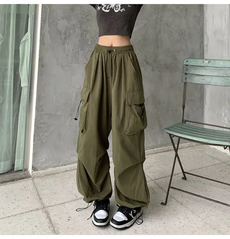Plus-size Women's Pants Spring and Summer Hot-selling High-waist Versatile Straight-leg Side-pocket Comfortable Casual Pants