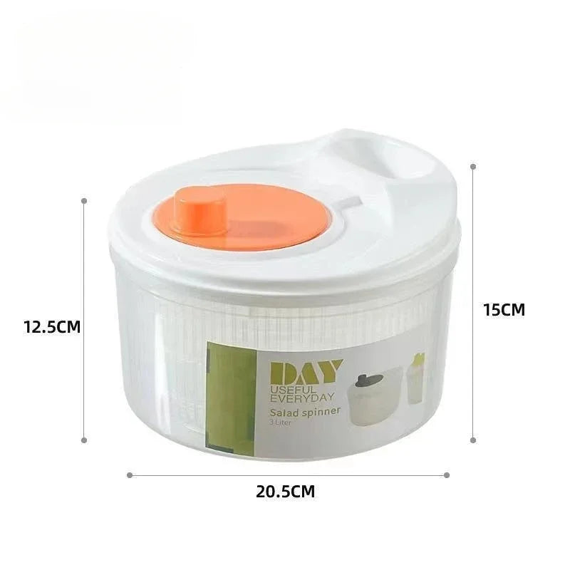 Lettuce Drain Basket  Multifunctional Household Manual Vegetable Dehydrator - Salad Spinner with Fruit,  Home Kitchen Gadgets