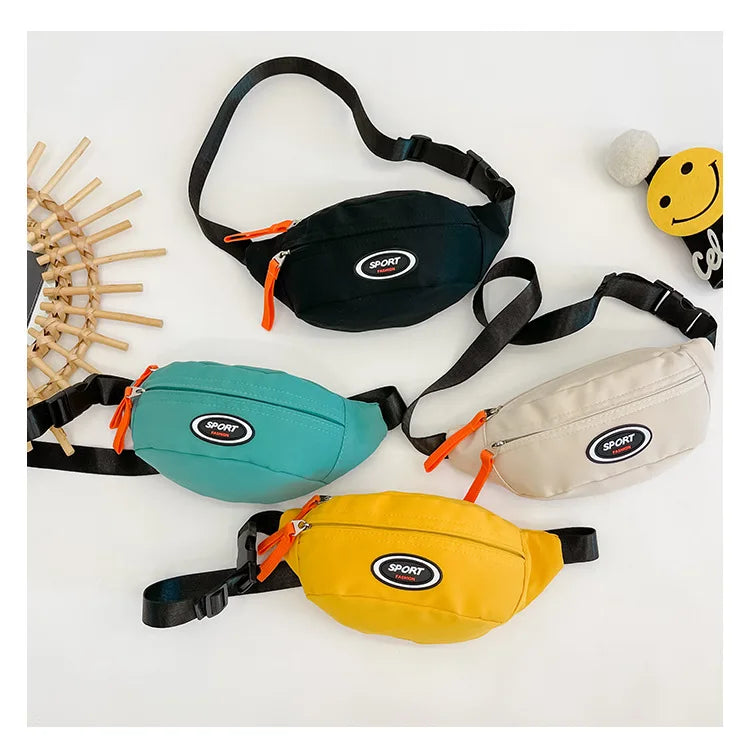 Kids & Adults Sport Bum Bag, Travel Crossbody Waist Bag