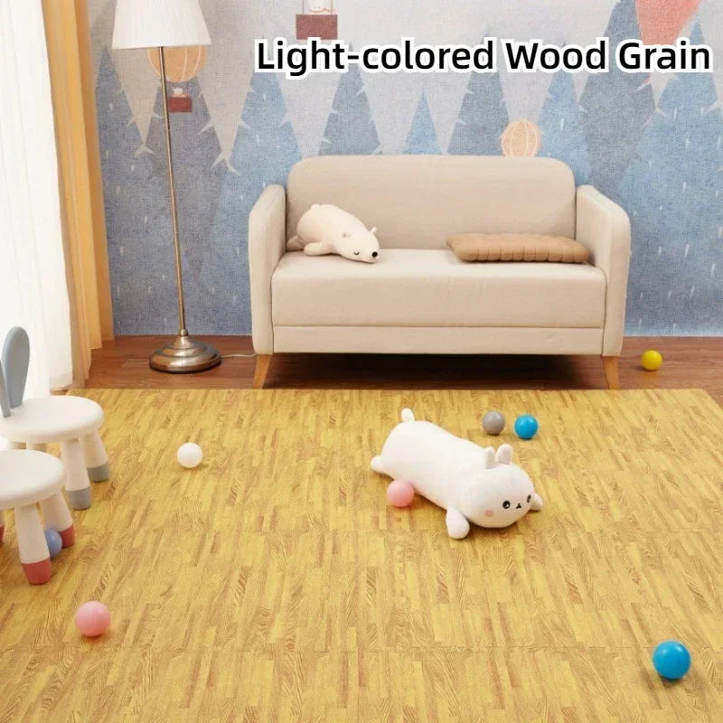 Baby Play Mat Interlocking Foam Tiles Thick Waterproof Floor Mat for Nursery Playroom Toddler Safe Crawling Puzzle Game