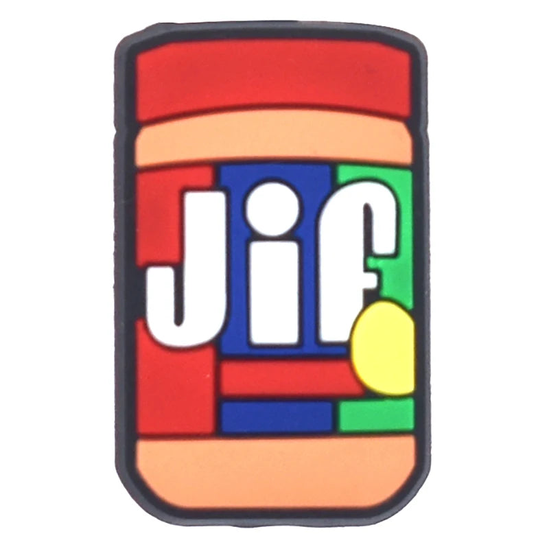 1PCS Cartoon Snack Shoe Charm – PVC Food & Drink Button for Slippers, Bags, and DIY Decor