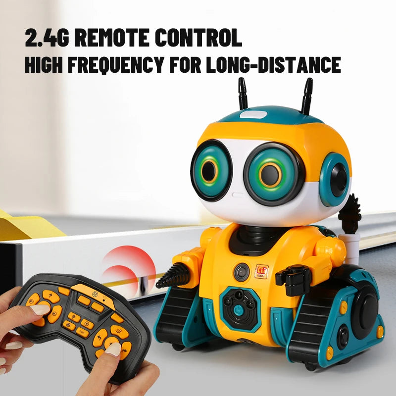 Smart Robot Interactive Toy – 2.4G Remote Control, Music-Sensing and Intelligent Induction for Kids