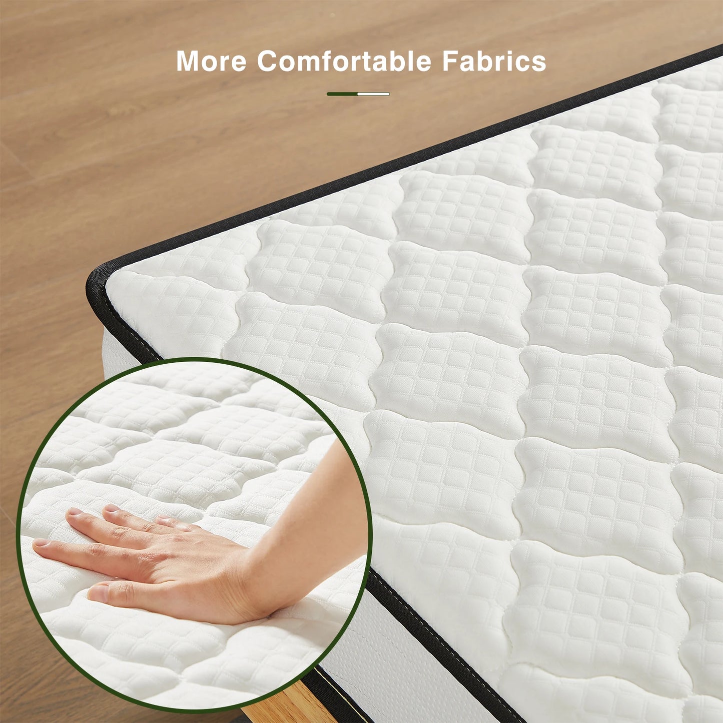 6 Inch innerpring Dream Ded Mattress Medium Firm Feel, Fiberglass Free, Host Youth Guest Bedroom, Mattress in A Box, Twin,Twinxl