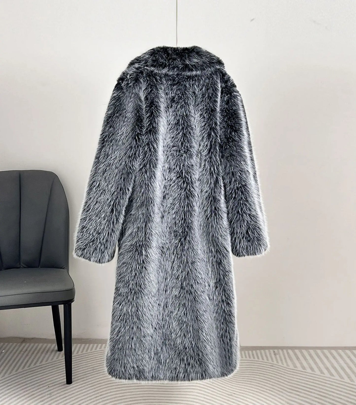 Fur Coat European Style Lapel