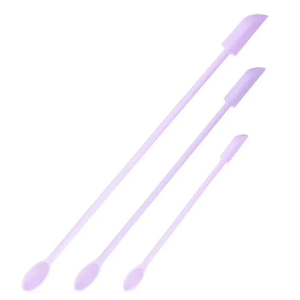 3Pc Silicone Scraper Makeup Brushes Set