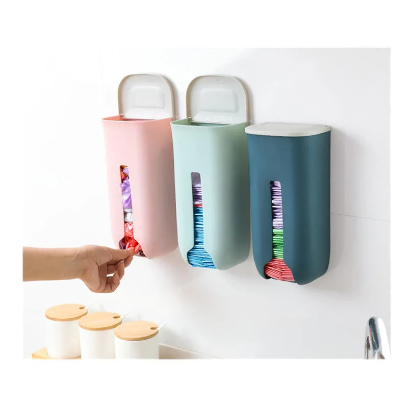 New home life wall hanging kitchen garbage bag storage rack kitchen bathroom plastic bag Nordic style shoe cover storage box