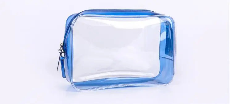Transparent PVC Waterproof Zipper Makeup Cosmetic Bag