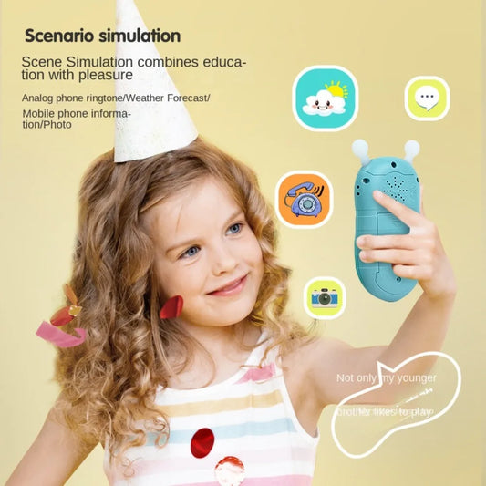 Simulation Phone Electronic Baby Cell Phone Toy Electronic Voice Toy Phones Musical Toys Silicone Safe