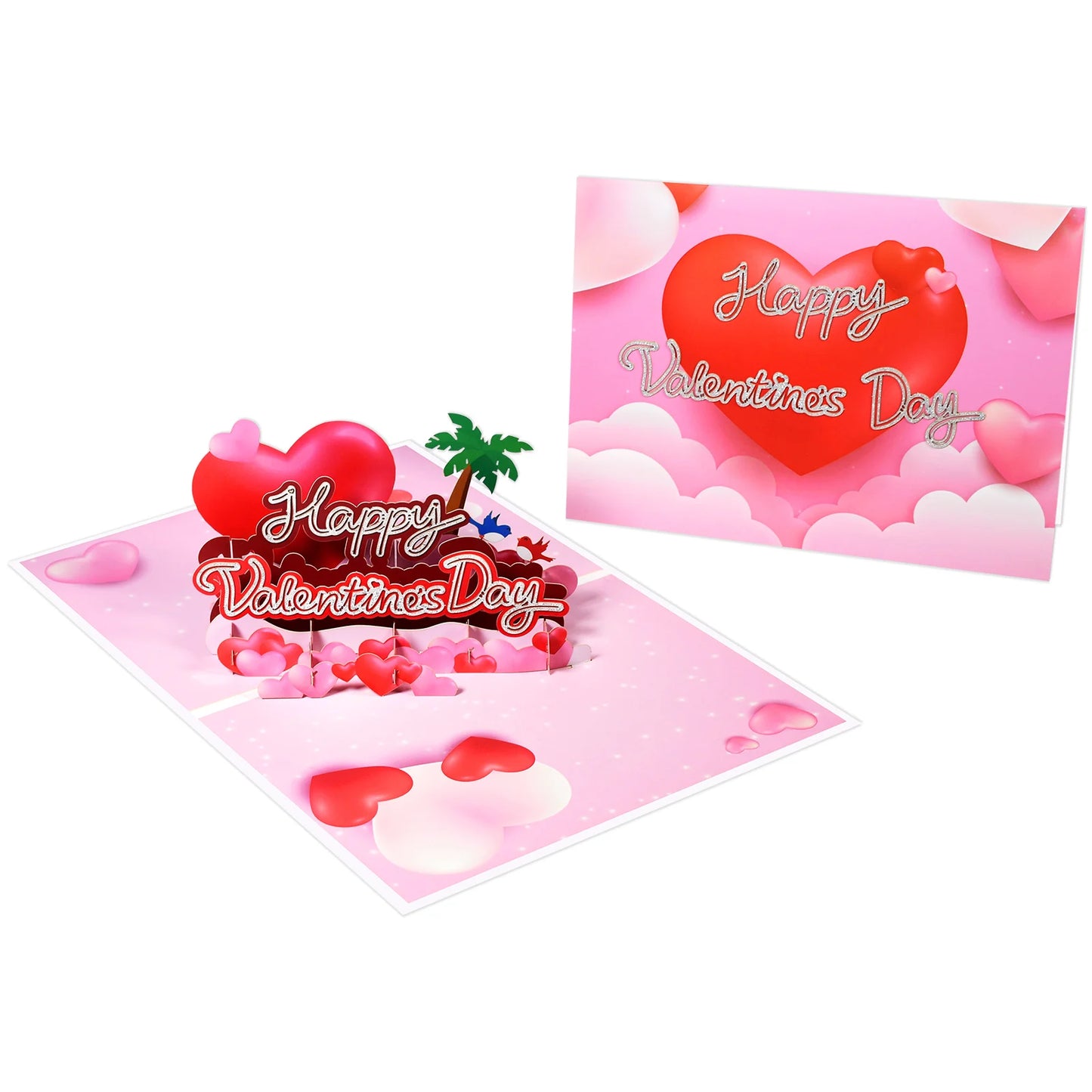 3D Love Pop Up Card for Valentine's Day Wedding Invitations Anniversary Wife Husband
