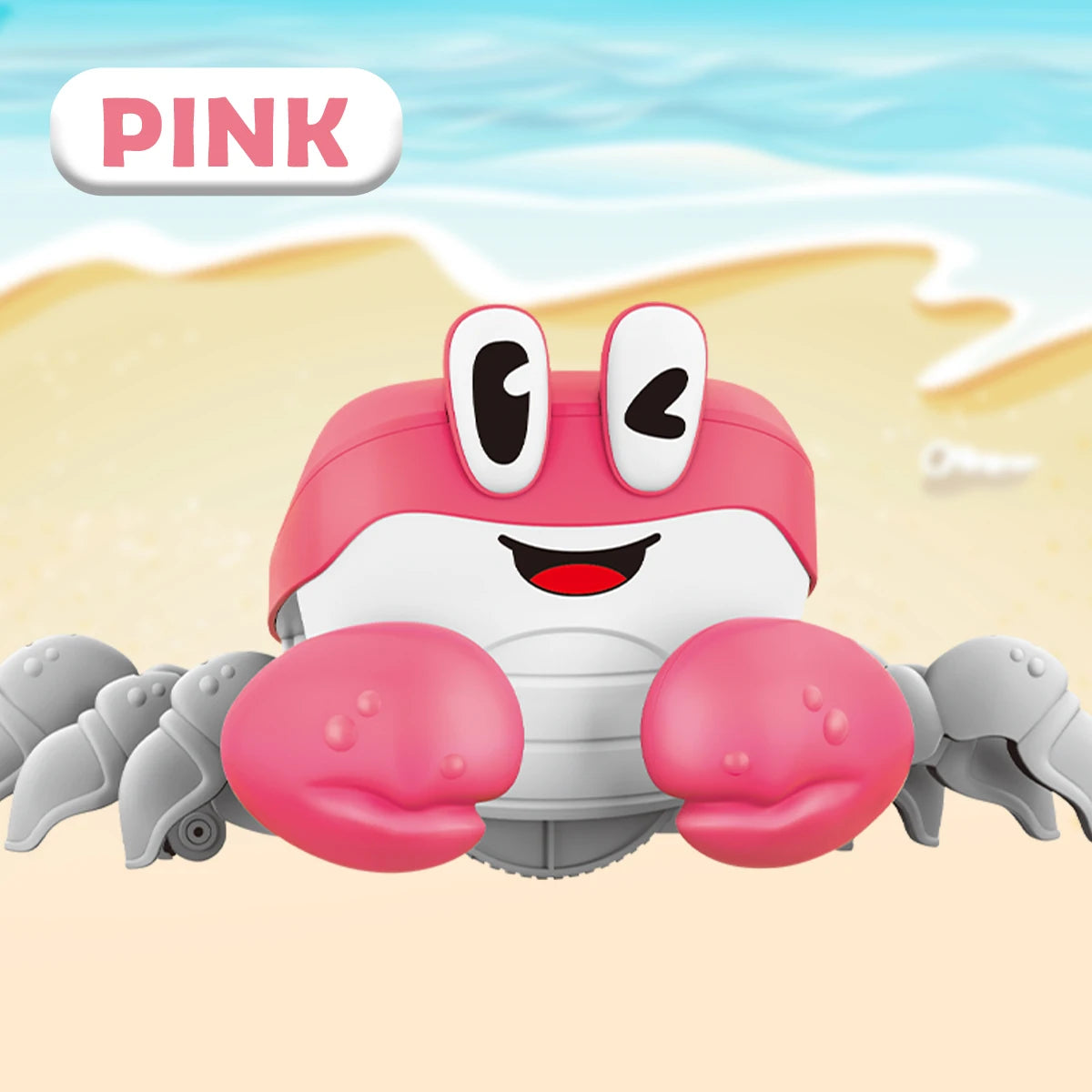 Crawling Crab Baby Toy, Learning Crawl Toys Crab with Music Dancing Walking Moving Induction Gifts for 3+ Boys and Girls