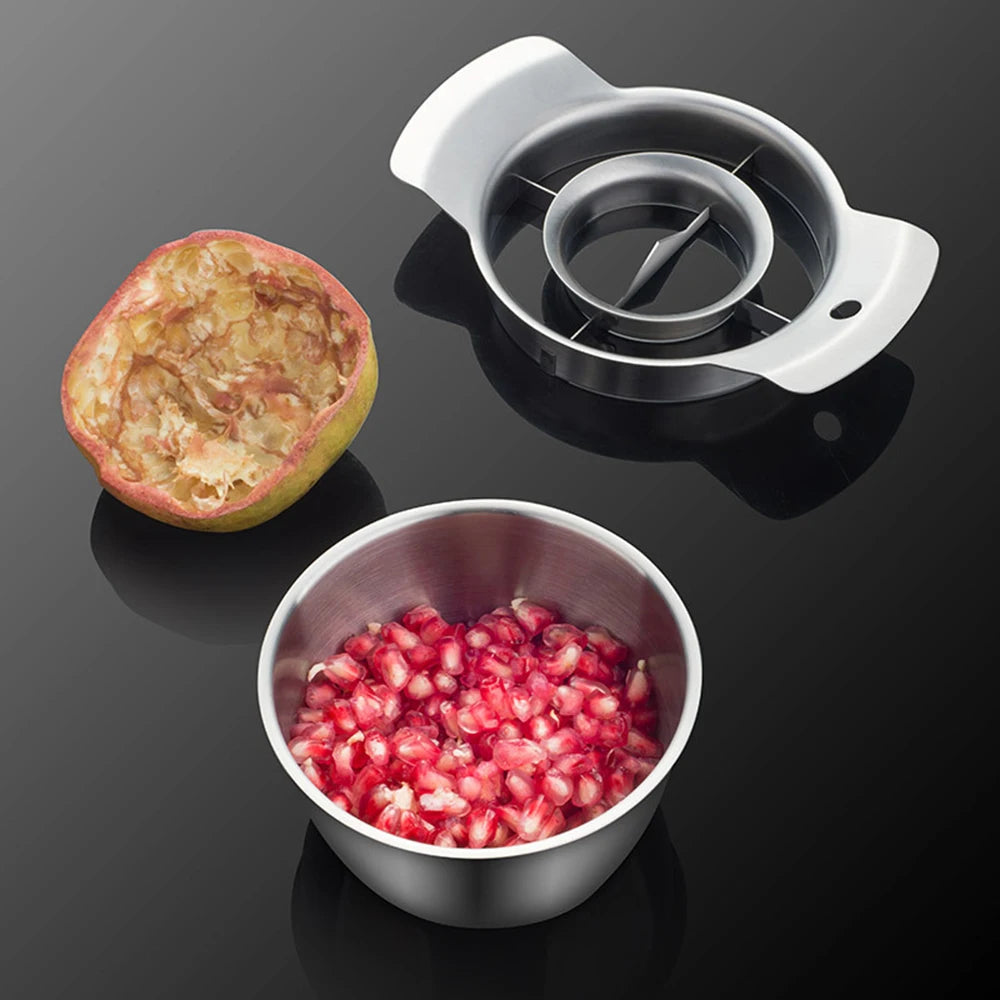 Stainless Steel Pomegranate Peeling Tool High Efficient Fruit Deseeder For Kitchen Use
