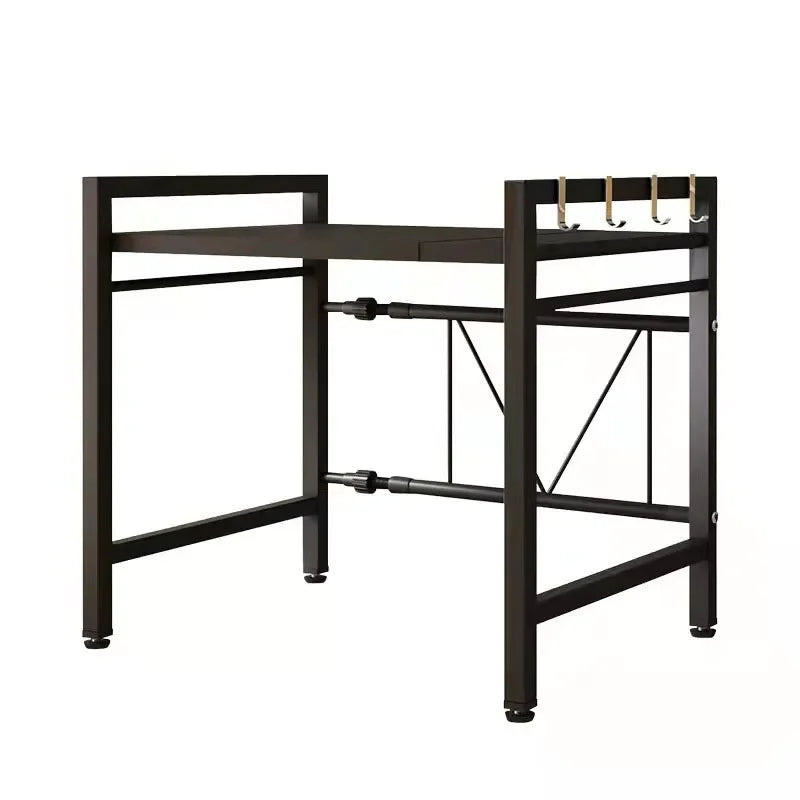 Retractable Multi-Functional Kitchen Rack Table Microwave Stove Rack Stove Cabinet Storage Rack Rice Cooker Storage Rack