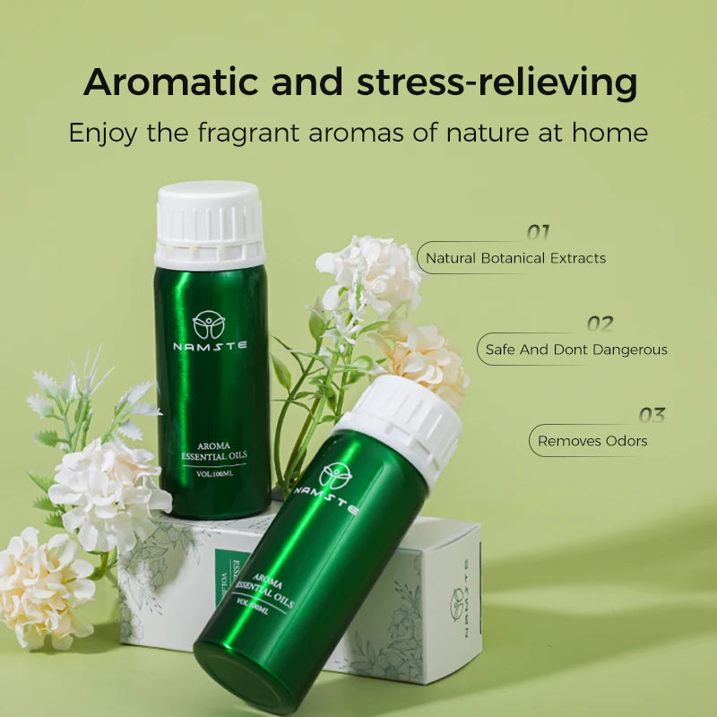 100ml Diffuser Essential Oil Pure Plant Aromatic Fragrance Scent
