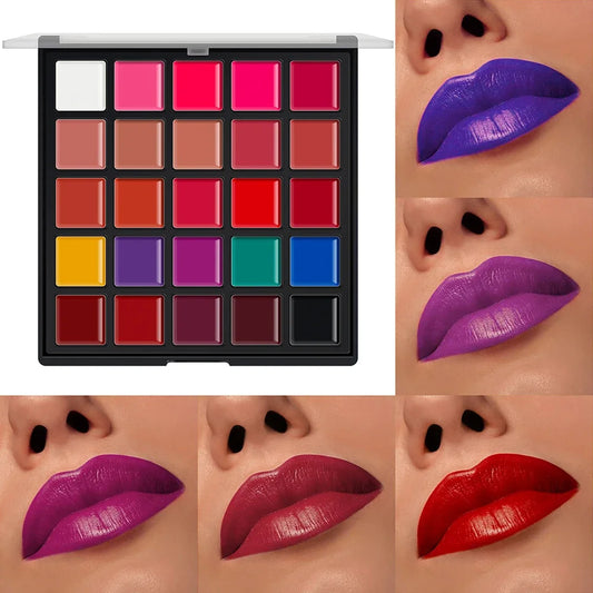25 Color Lipsticks Palette