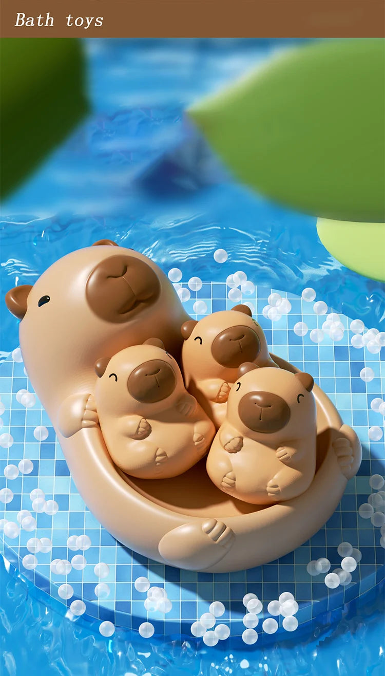 Baby bath toys, water play toys, shower toys. Cute capybara children's water play toys