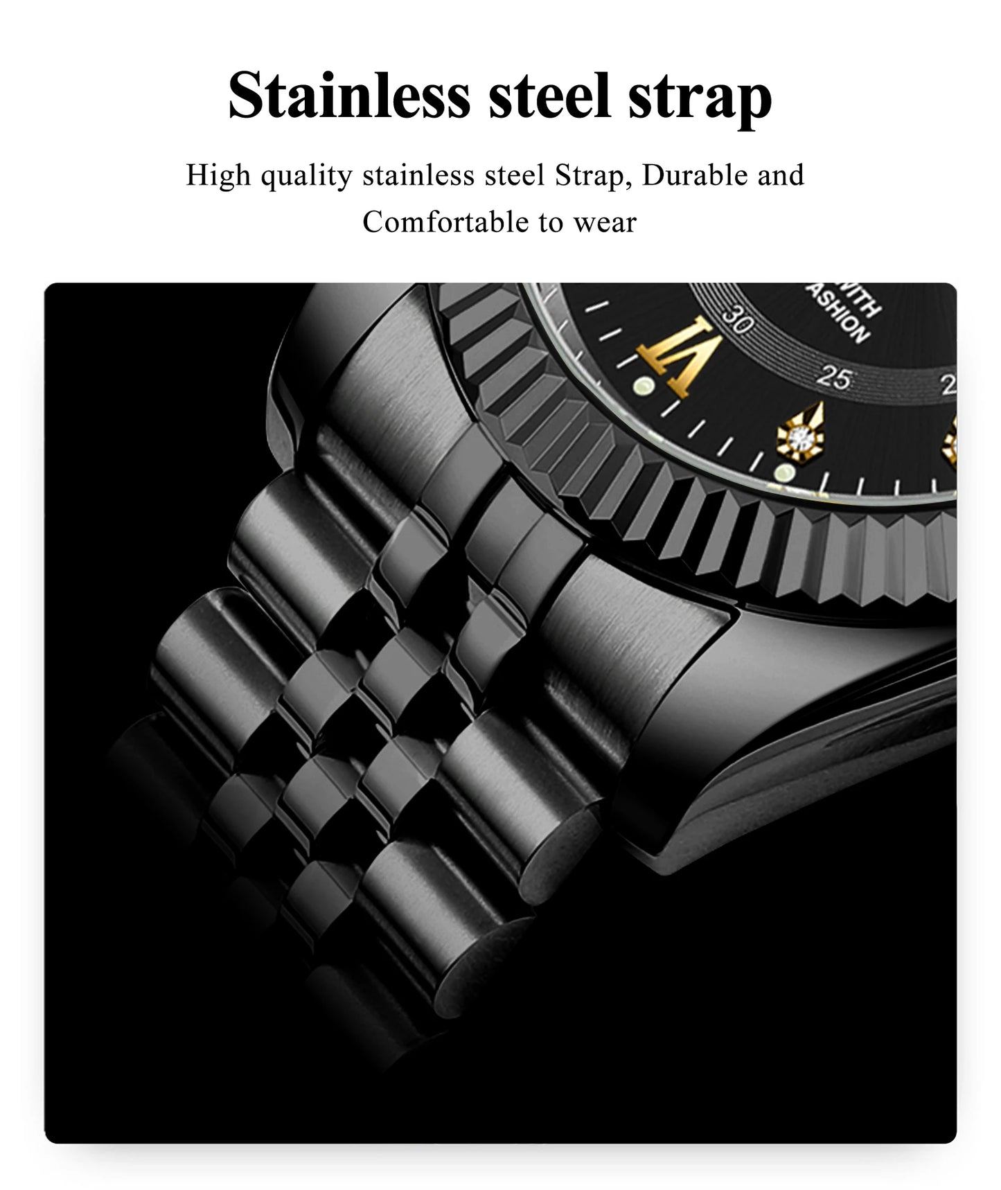 POEDAGAR Luxury Fashion Men Watch Waterproof Stainless Steel Luminous Military Man Wristwatch Date Business Quartz Men's Watches