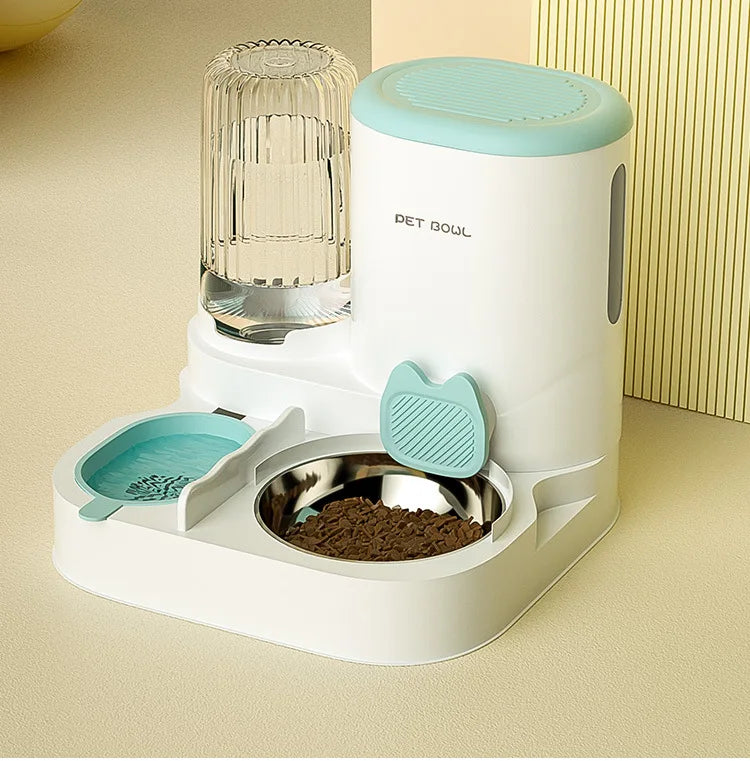 Automatic Pet Feeder – Integrated Cat Food & Water Dispenser for Cats and Dogs
