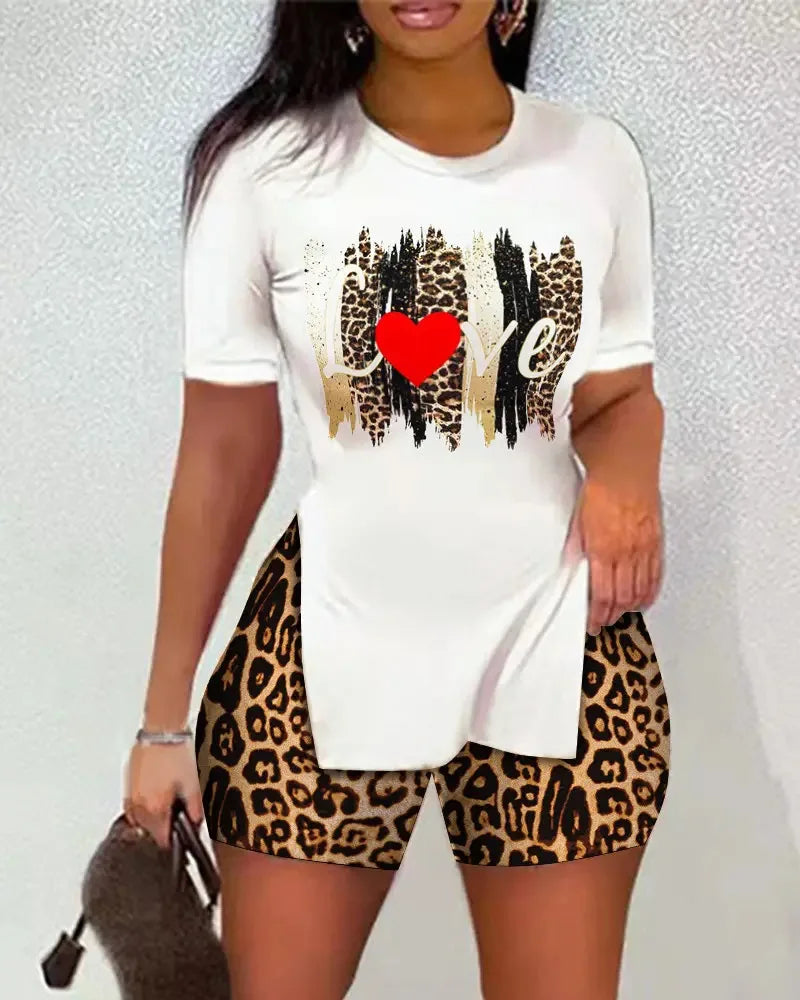 "Queen" Two Piece Shorts Set