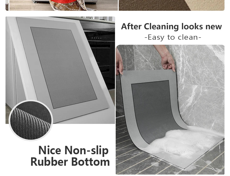 Bathroom Mat Absorbent Floor Mats Bath Carpet Soft Diatom Mud Non-slip Rug Toilet Doormat Entrance Door Tappeto Bagno Alfombra