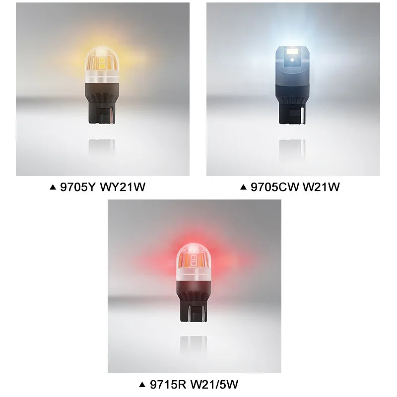 OSRAM Upgrade LED T20 W21W WY21W W21/5W Turn Signal Light 7440 7443 LEDriving SL Advance LED Car Reverse Lamp Brake Stop Bulb 2X