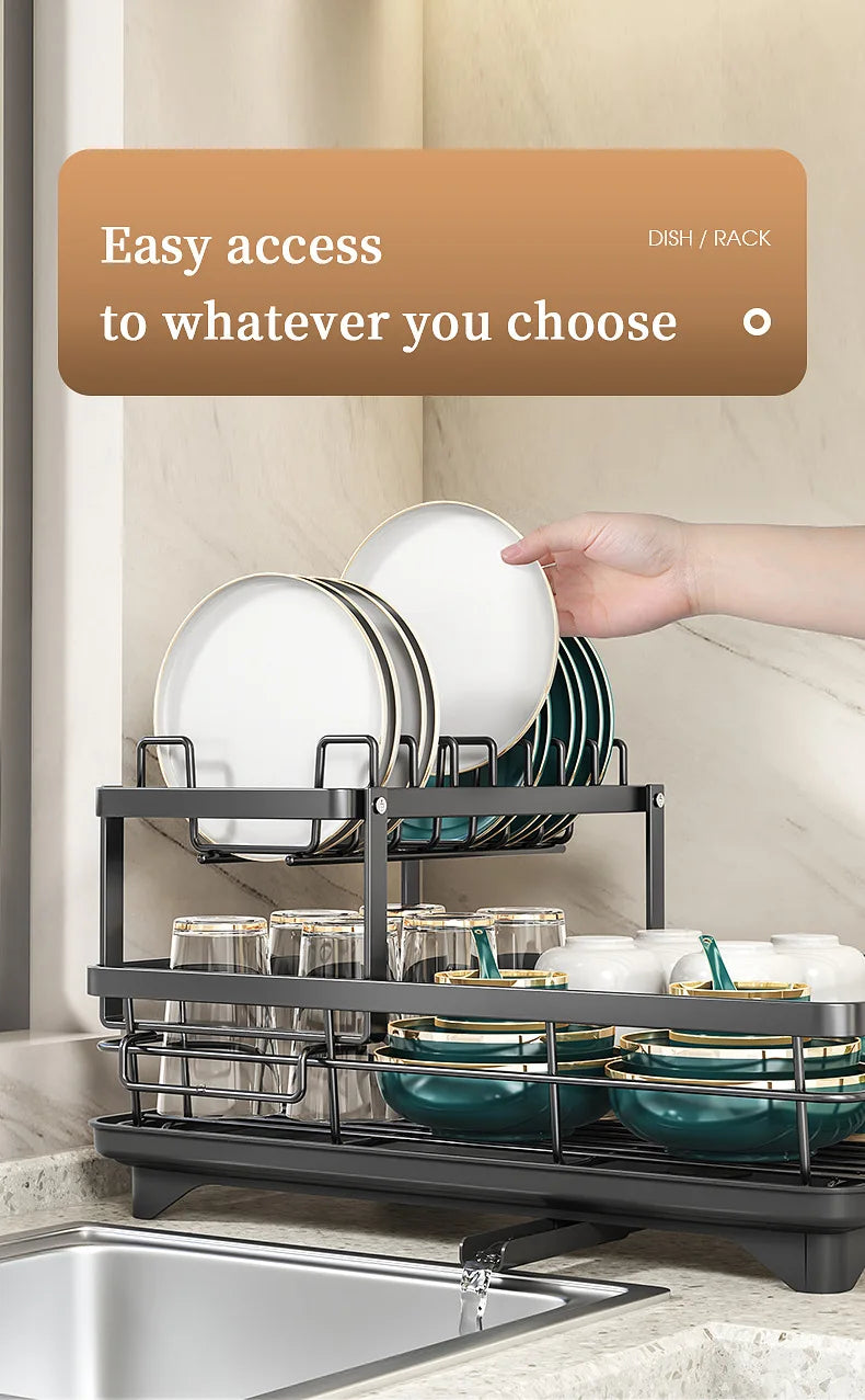 Dish Drying Rack Kitchen Adjustable Stainless Steel Cutting Board Organiser Dish Bowl Drainer Storage Rack Kitchen Utensils