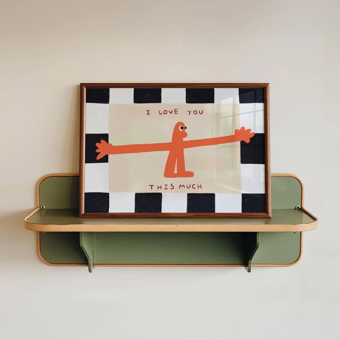 I love you this much print, nursery print, couples print, anniversary print, kitchen print, family home print, happy colourful p