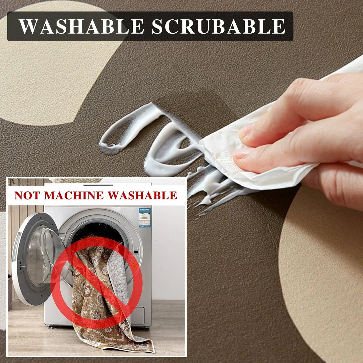 Kitchen Rug Super Absorbent Kitchen Mat for Floor Non-slip Rugs Bathroom Mat Washable Kitchen Carpet